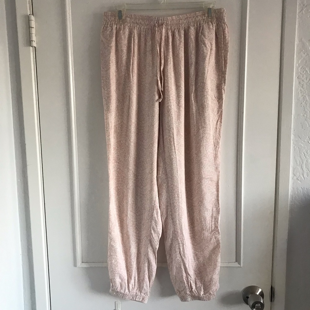 Pink Floral Pants